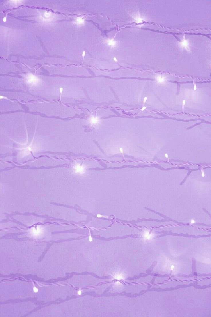 Lichterkette, Lila Hintergrund, Pastelllila, Funkeln, Gemütlich, Sperrbildschirm fürs iPhone