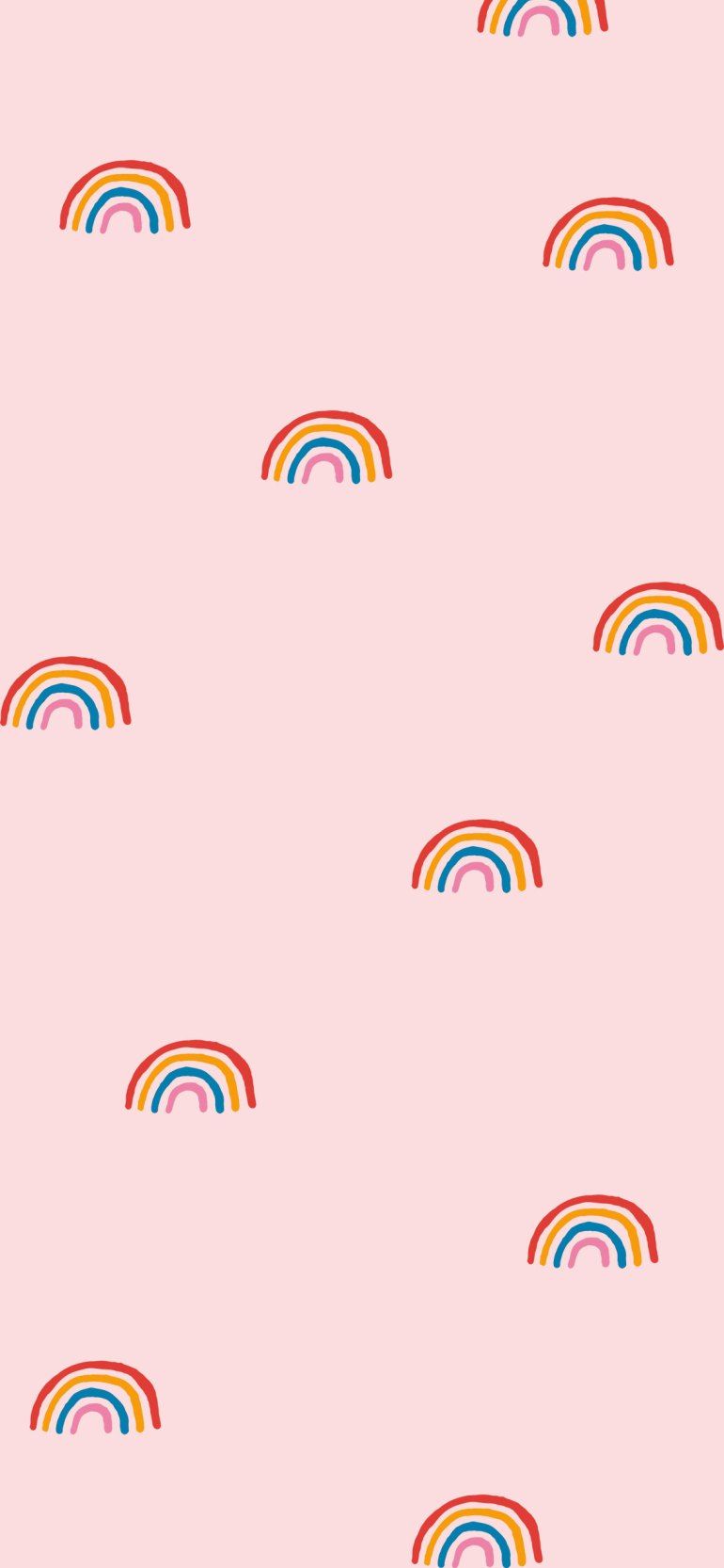 Regenbogen, Muster, Hellrosa, Minimalismus, HD, Hintergrundbild fürs Handy