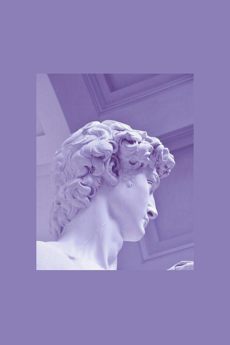 David (Michelangelo), Statue, Skulptur, Lila, Kunst, HD, Hintergrundbild fürs Handy