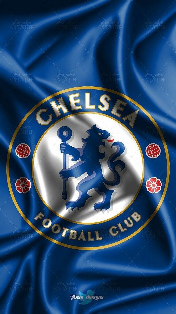 Chelsea FC, Wappen, Seidenfahne, Blau, Hochformat, HD, Sperrbildschirm fürs iPhone