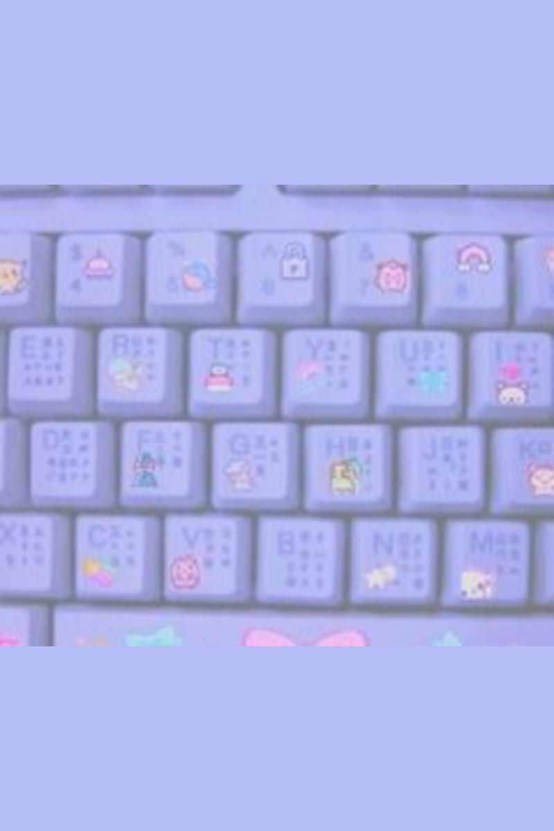 Tastatur, Pastell-Lila, Tasten, Ästhetik, Lavendel, HD, Hintergrundbild fürs Handy