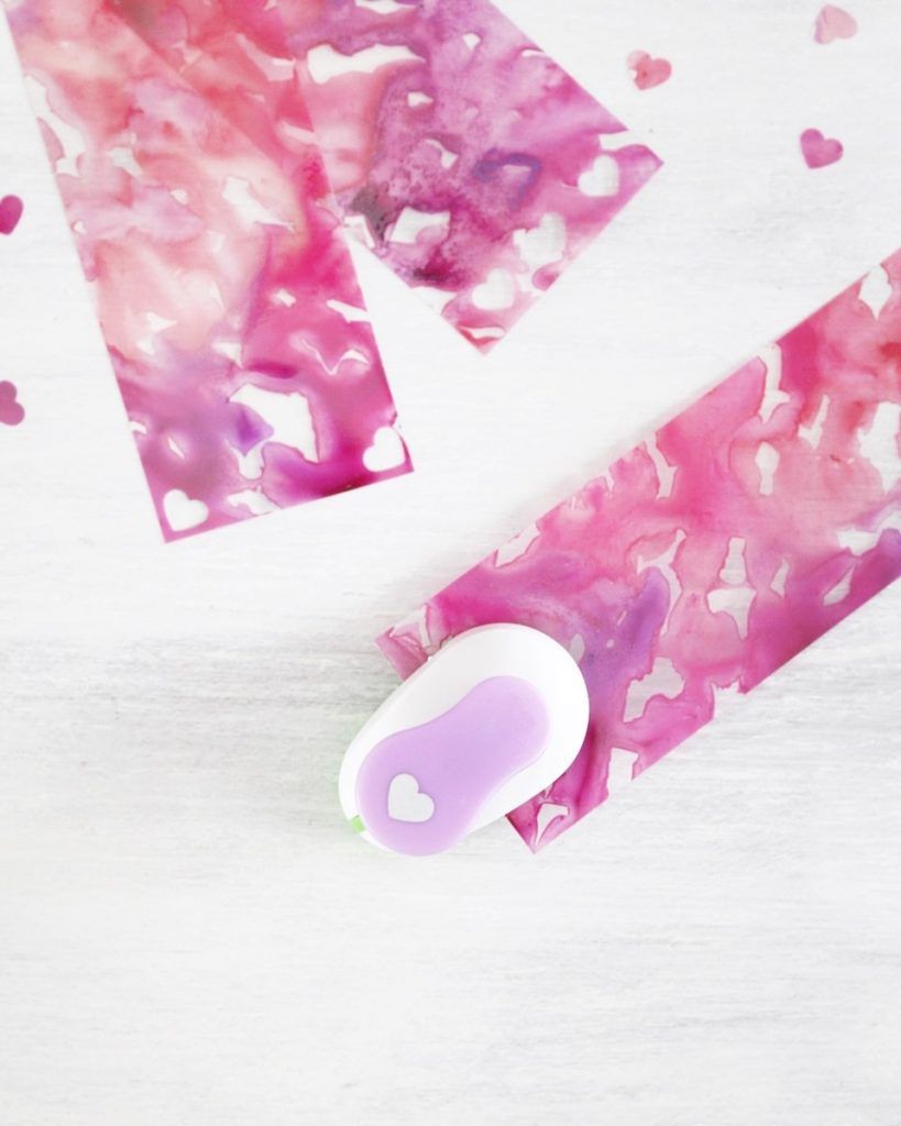 Geschenkpapier, Rosa, Aquarell, Herzen, Flach gelegt, HD, iPad-Hintergrundbild