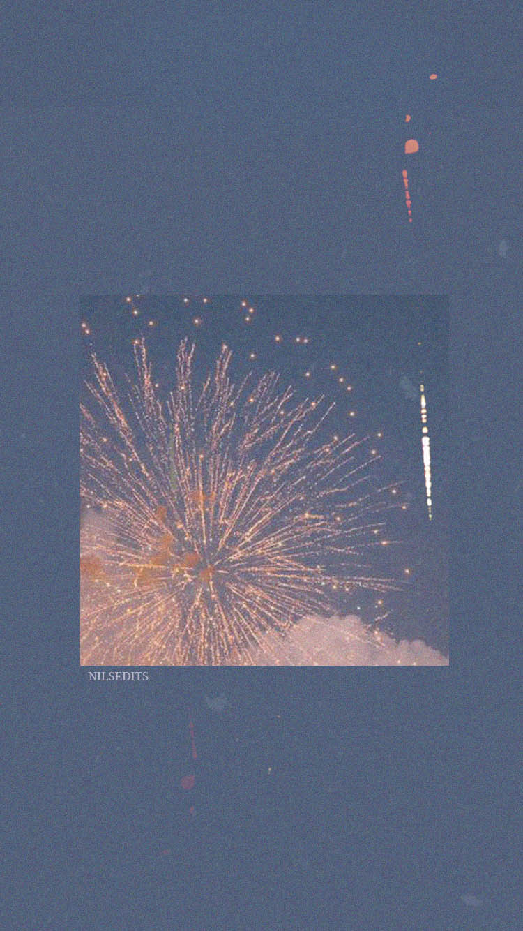Feuerwerk, Polaroid, Minimalistisch, Grau, HD, Hintergrundbild fürs Handy