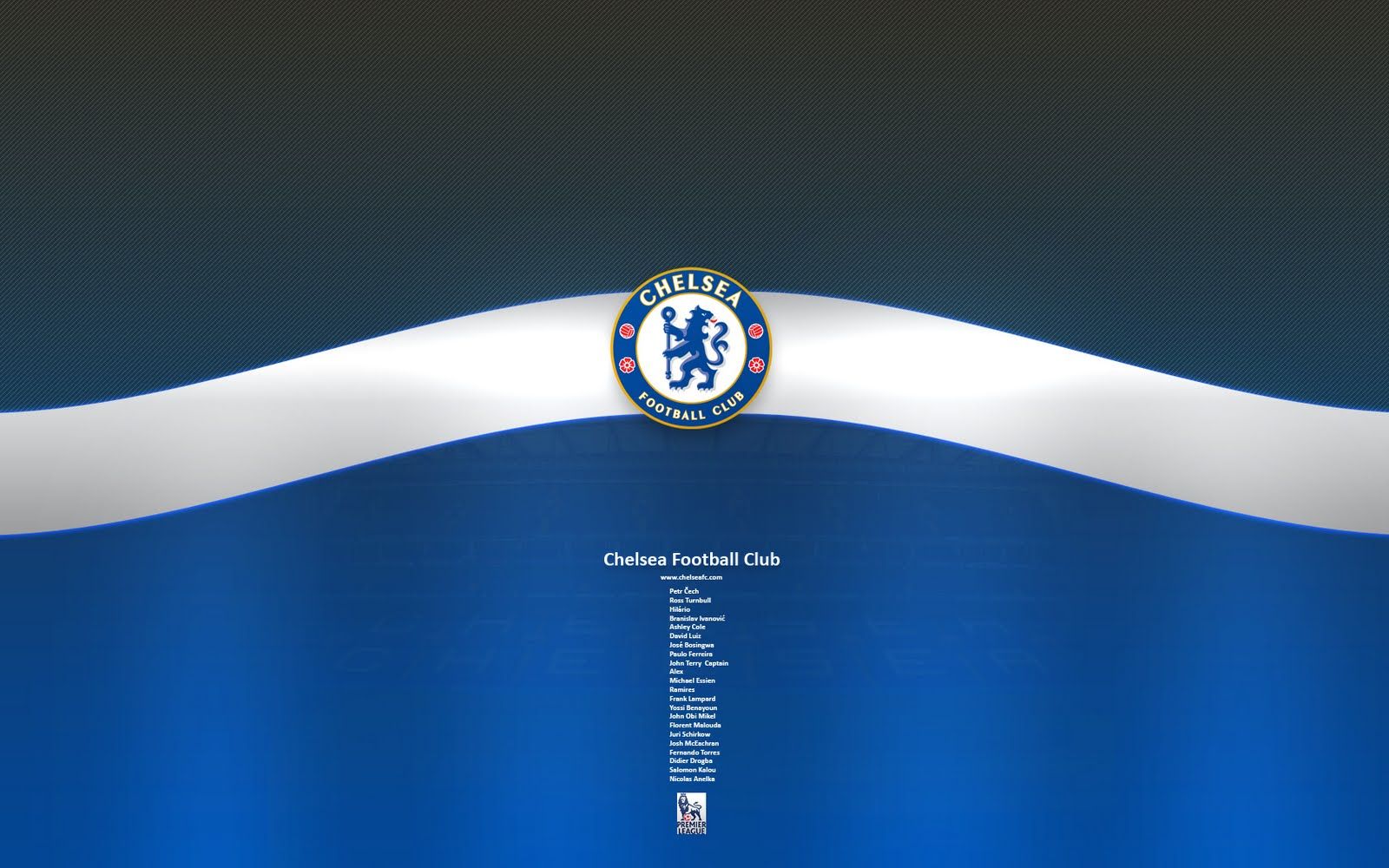 Chelsea FC, Chelsea Football Club, Wappen, Blau-Weiß, Welle, HD, Windows-Hintergrundbild