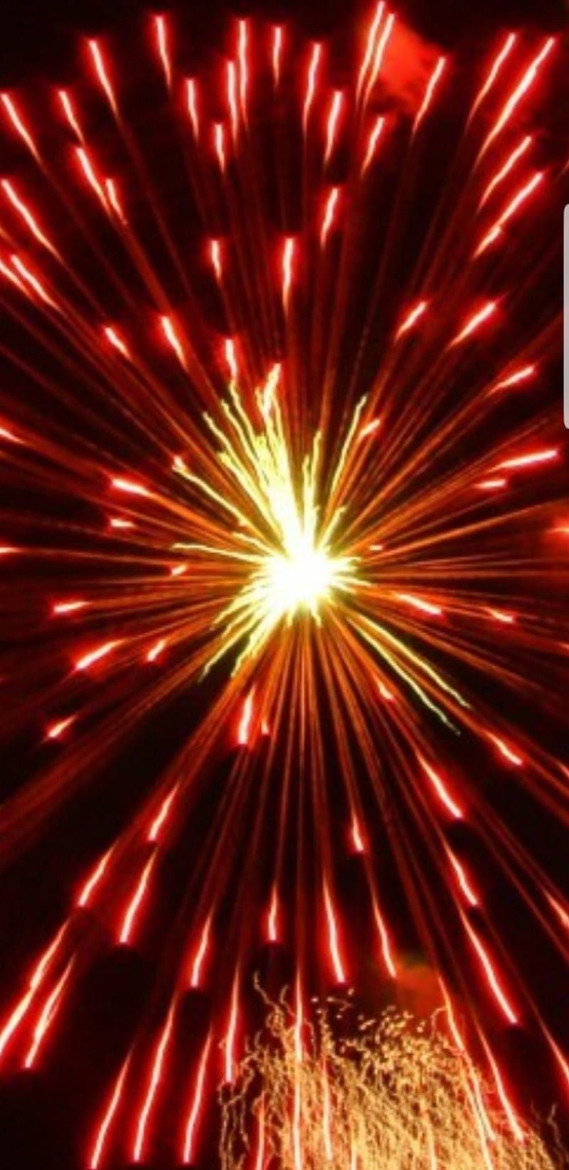 Feuerwerk, Rot, Gold, Funken, HD, Sperrbildschirm fürs iPhone