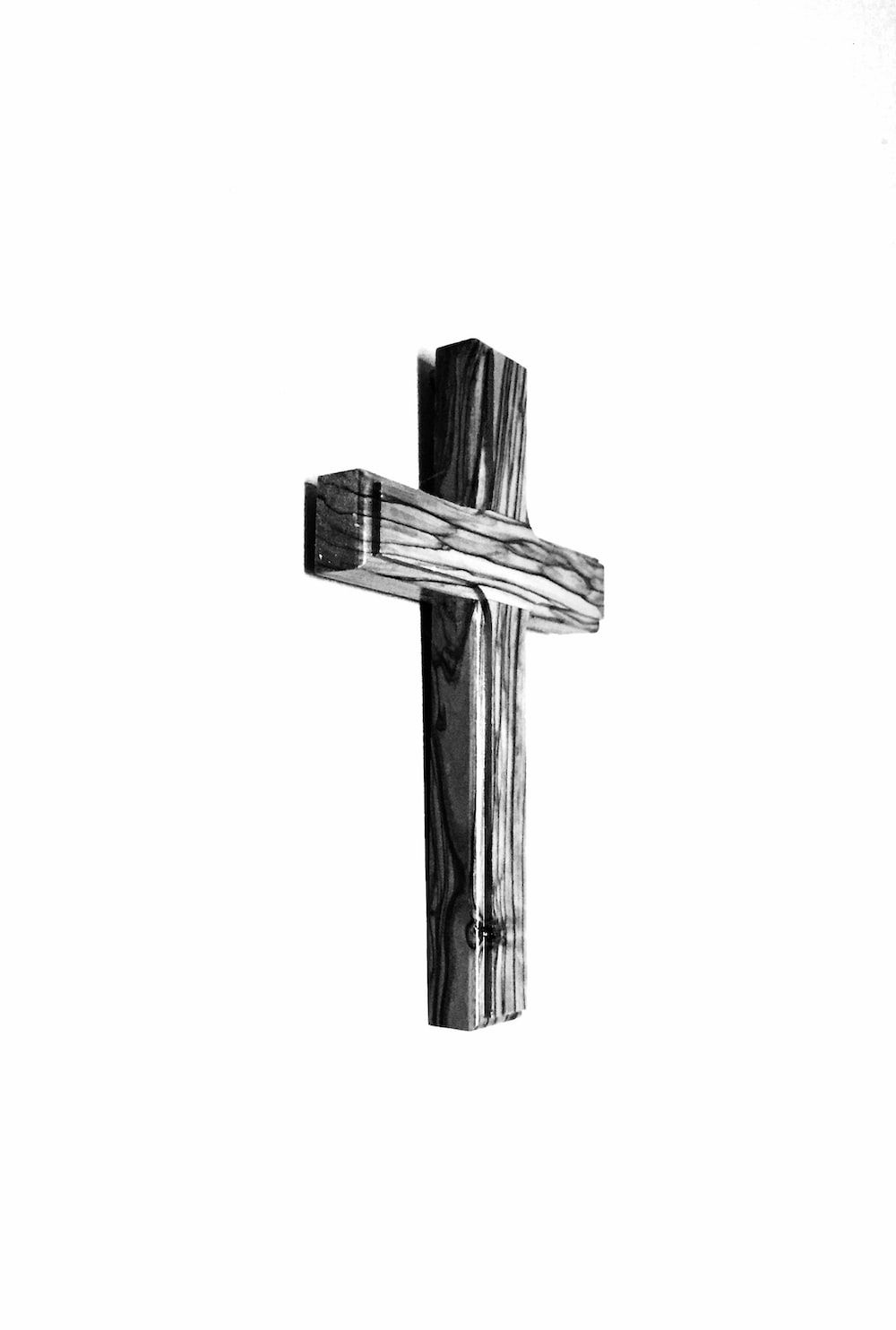 Holzkreuz, Weißer Hintergrund, Minimalistisch, Rustikal, HD Wallpaper