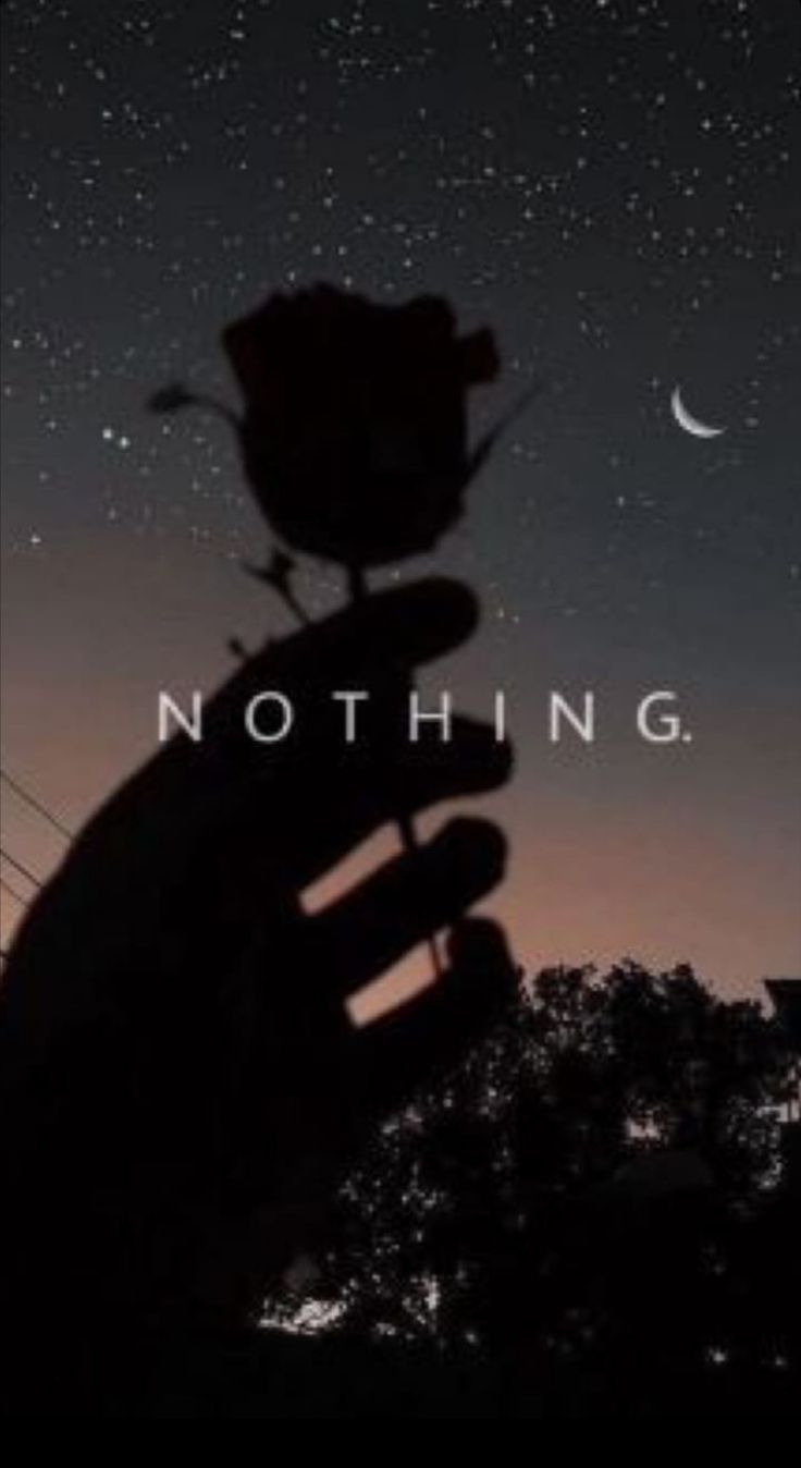 Rose, Nothing, Hand, Nacht, Mond, HD, Hintergrundbild fürs Handy