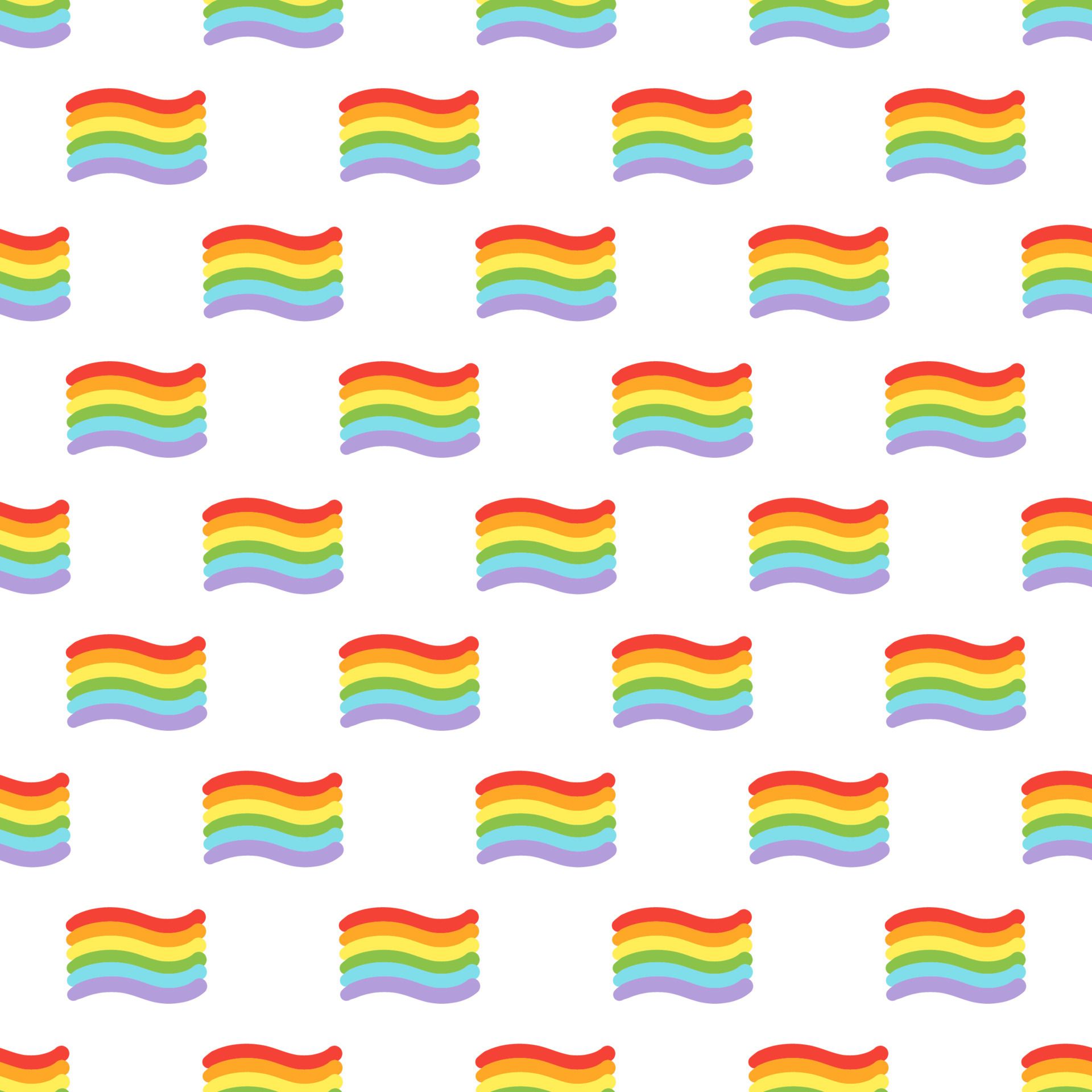 Regenbogenflagge, Muster, Weißer Hintergrund, Pride, Full HD Wallpaper