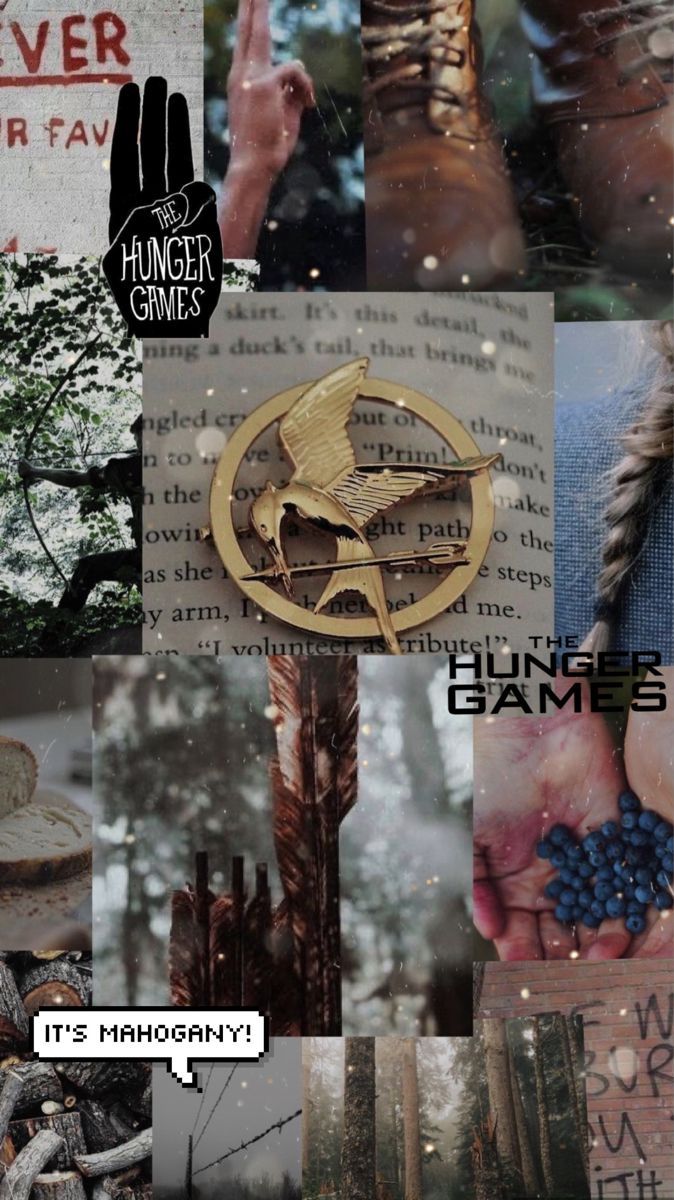 Die Tribute von Panem, Spotttölpel, Collage, Dunkel, Hochformat, Hintergrundbild fürs Smartphone