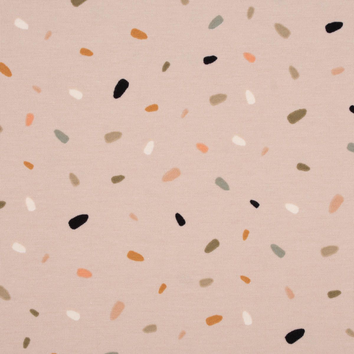 Konfetti-Muster, Beige, Punkte, Boho, Minimalismus, Hintergrundbild für iPad und Tablet