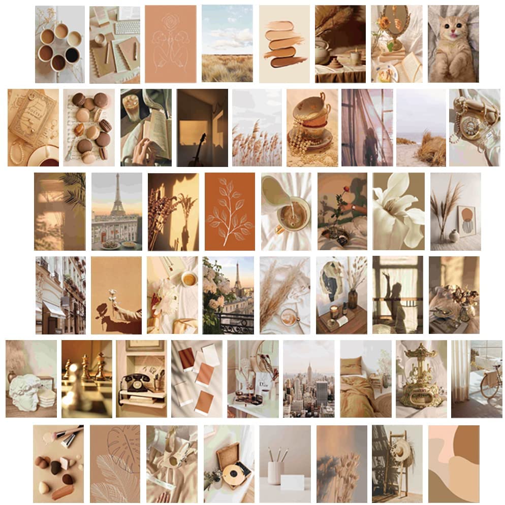 Collage, Beige Ästhetik, Erdtöne, Moodboard, Fotos, Hintergrundbild für iPad und Tablet