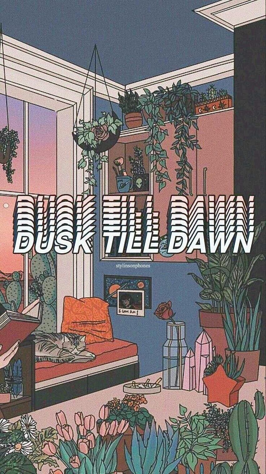 Dusk Till Dawn, Zayn, Illustration, Zimmer, Pflanzen, HD, Sperrbildschirm fürs iPhone
