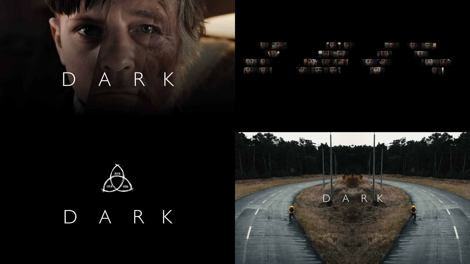 Dark, Collage, Ulrich Nielsen, Triquetra, Atomkraftwerk, Full HD, PC-Hintergrundbild