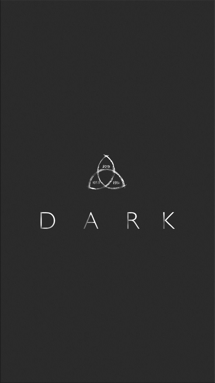 Dark, Triquetra, Logo, Dunkelgrau, Minimalistisch, HD, Sperrbildschirm fürs iPhone