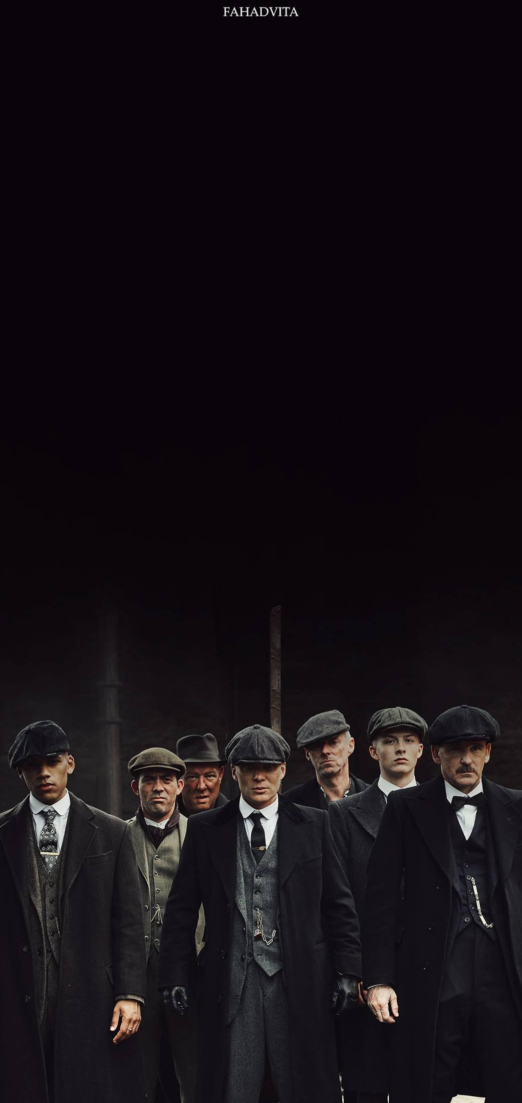 Peaky Blinders, Shelby-Familie, Gruppe, Dunkel, Minimalistisch, HD, iPhone-Hintergrundbild