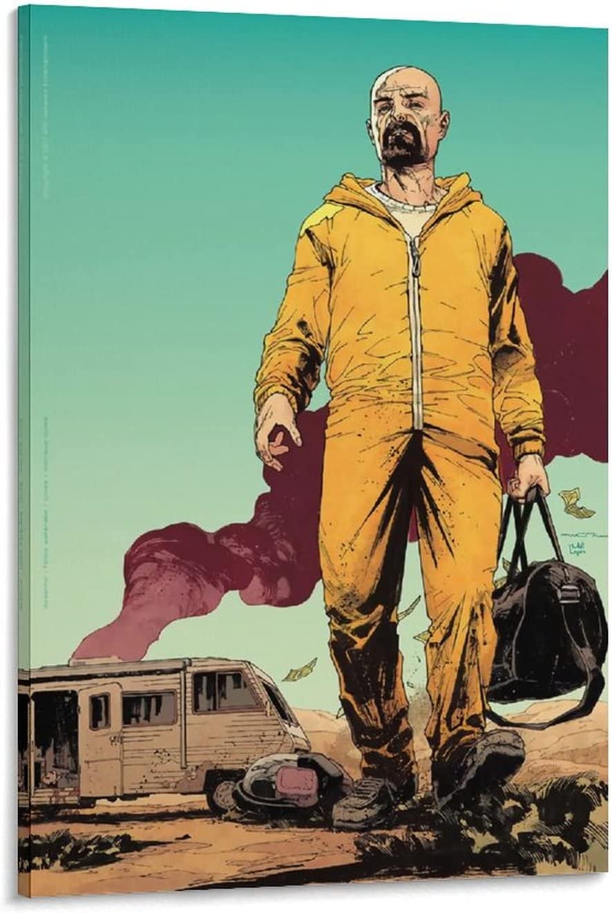 Walter White, Breaking Bad, Schutzanzug, Gasmaske, Illustration, HD, iPad-Hintergrundbild