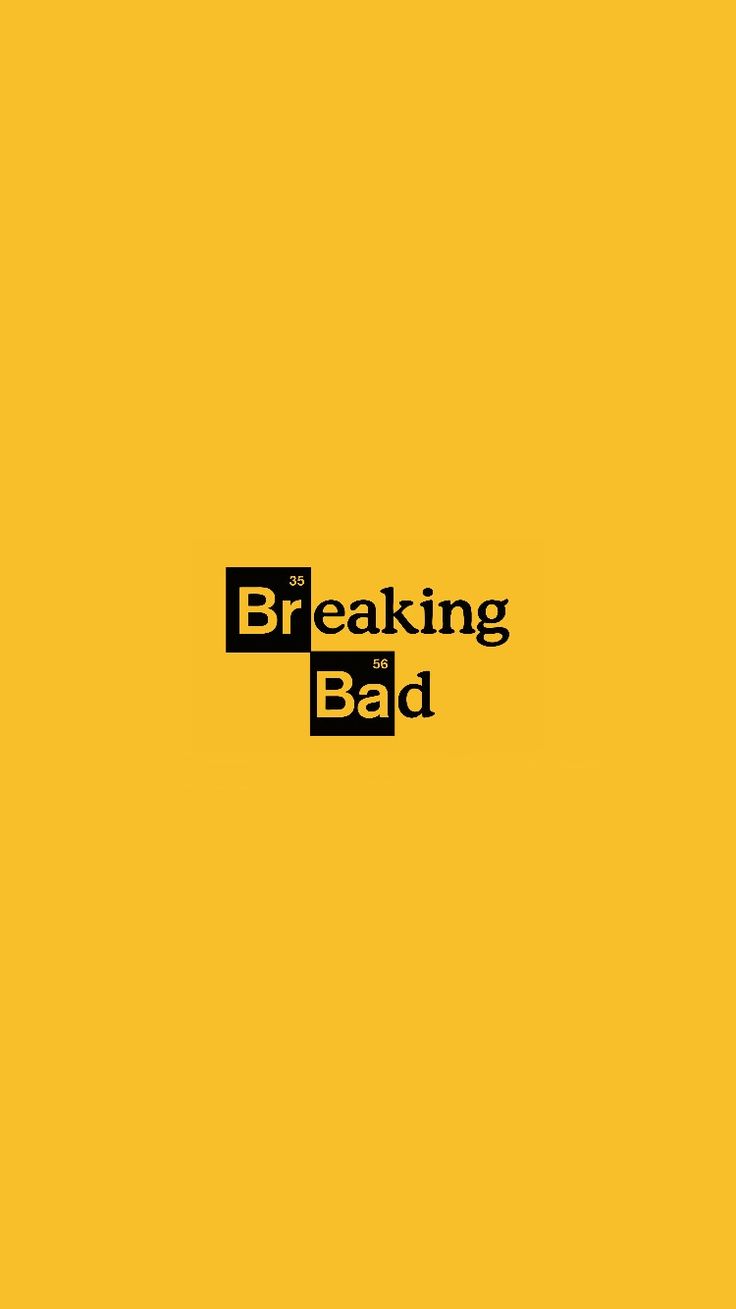 Breaking Bad, Logo, Gelber Hintergrund, Minimalismus, HD, Sperrbildschirm fürs iPhone