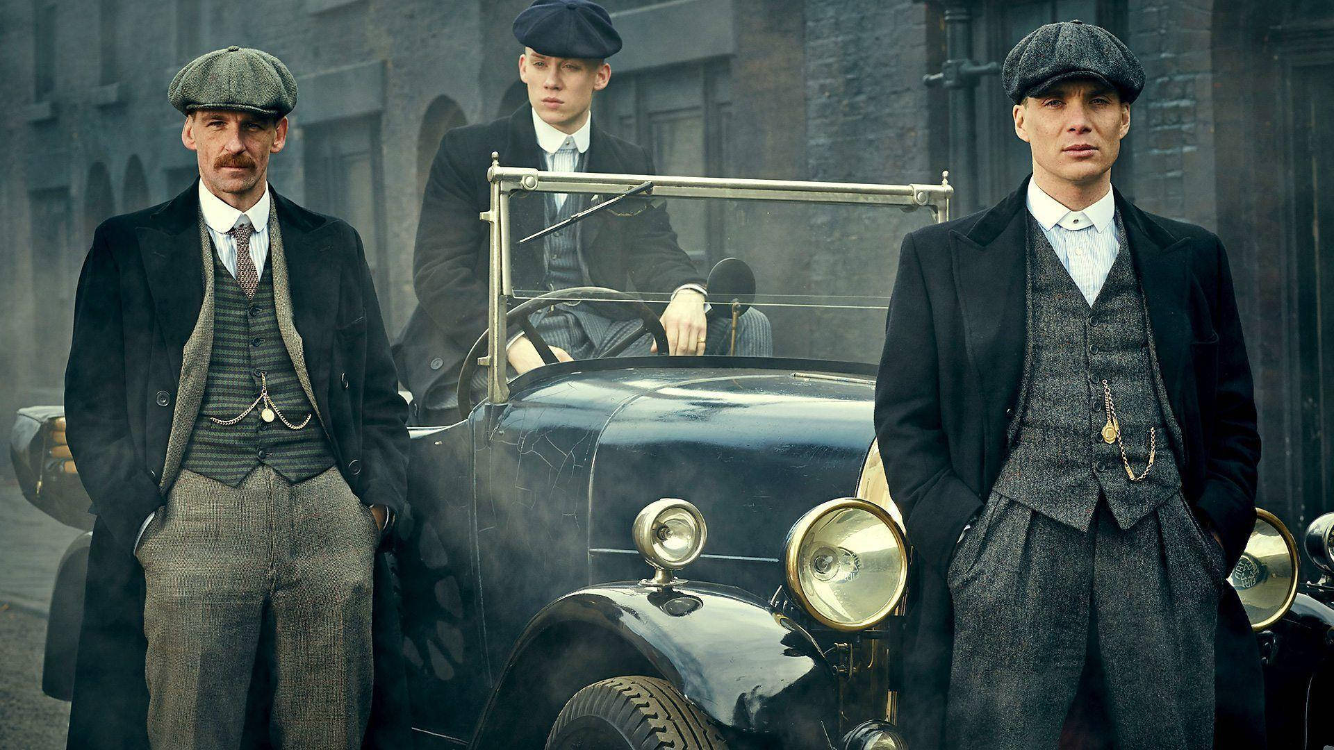 Thomas Shelby, Arthur Shelby, Cillian Murphy, Peaky Blinders, Oldtimer, Filmszene, 1080p Wallpaper