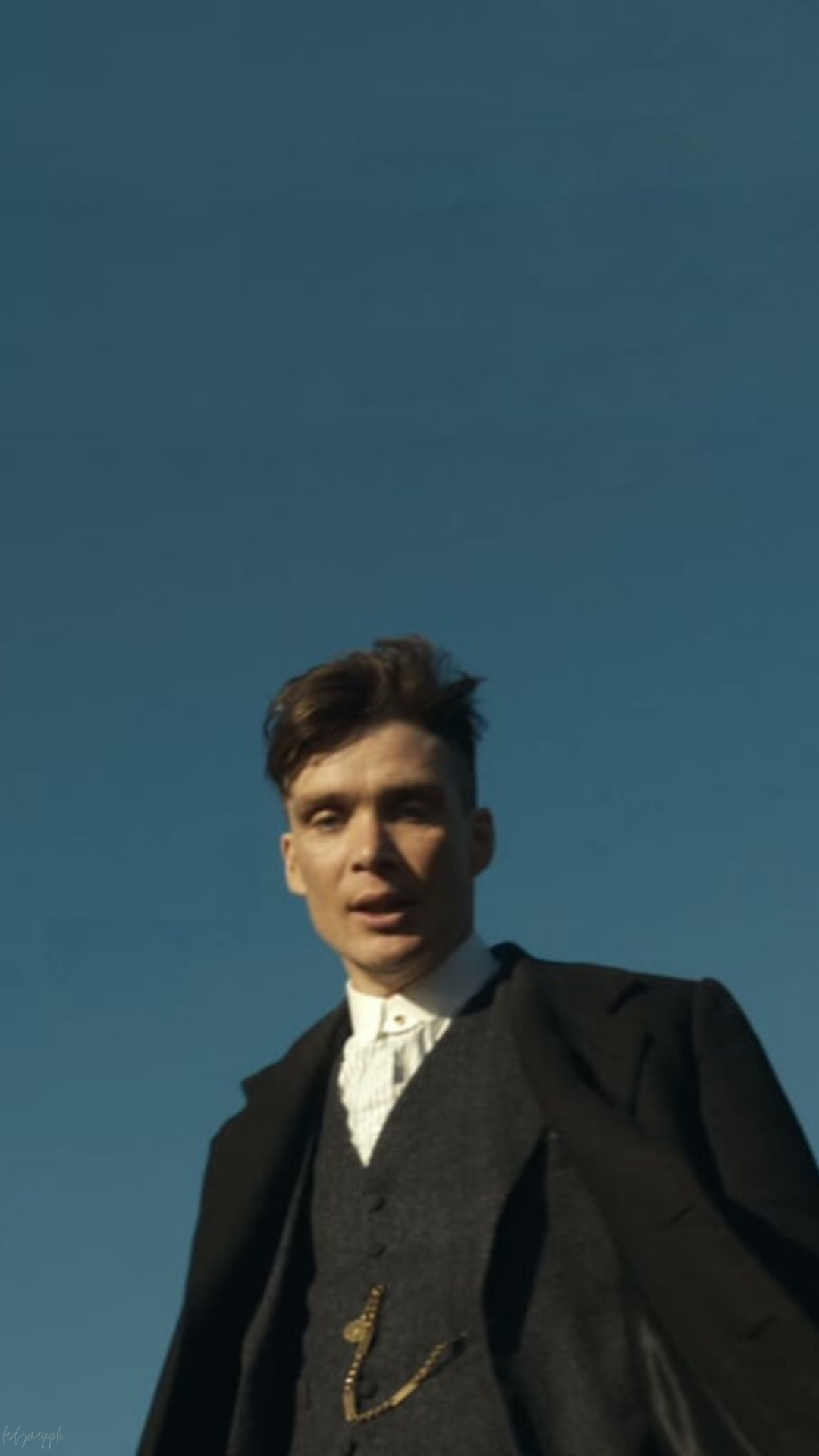 Thomas Shelby, Cillian Murphy, Peaky Blinders, Blauer Himmel, Porträt, 1080x1920, Handy-Hintergrund