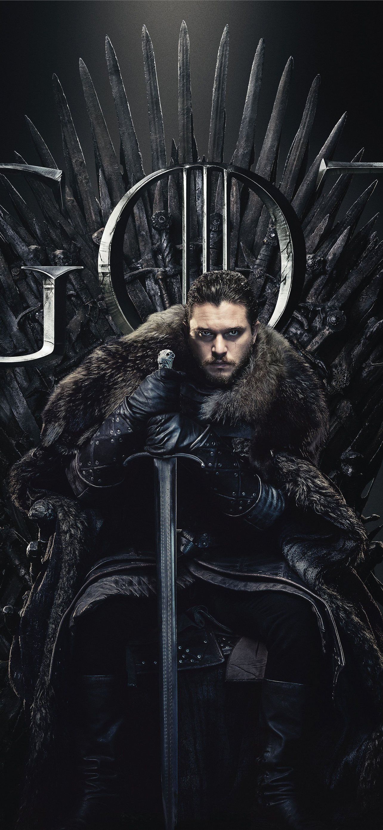 Jon Schnee, Kit Harington, Eiserner Thron, Game of Thrones, Dunkel, Hintergrundbild fürs Handy