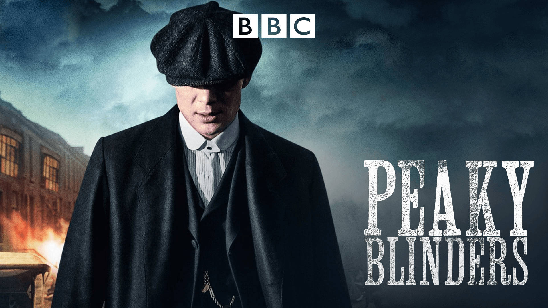 Thomas Shelby, Cillian Murphy, Peaky Blinders, BBC, Poster, Feuer, Full HD, Breitbild-Hintergrundbild