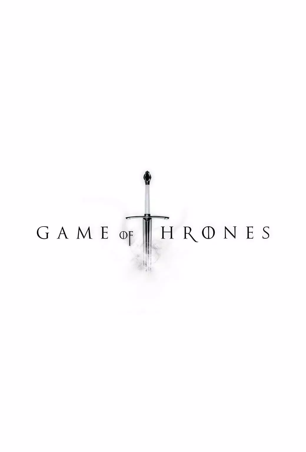 Game of Thrones, Logo, Schriftzug, Weißer Hintergrund, Minimalistisch, HD Wallpaper