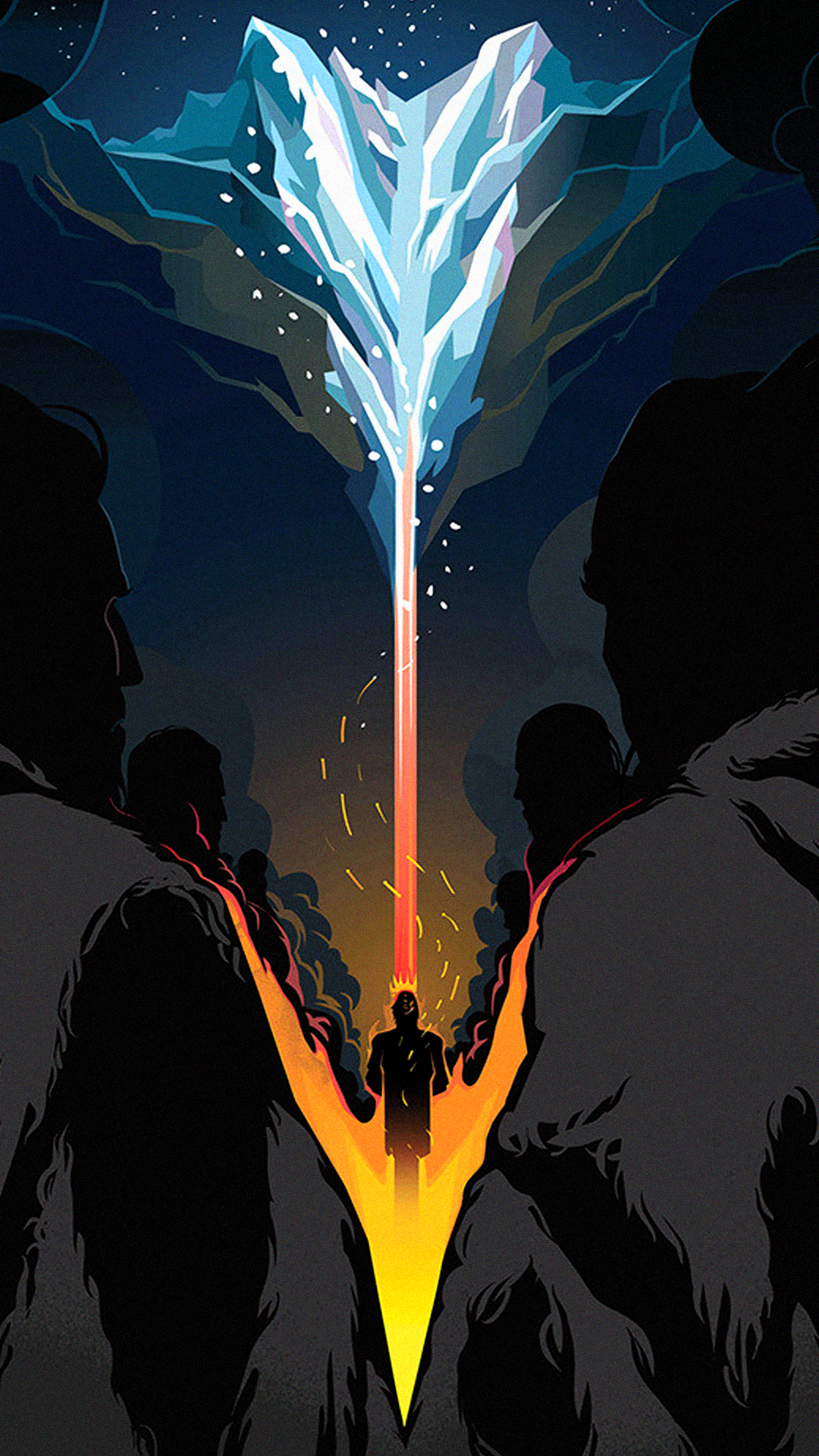 Game of Thrones, Eis und Feuer, Drache, Die Mauer, Illustration, 1080x1920, Handy-Hintergrund