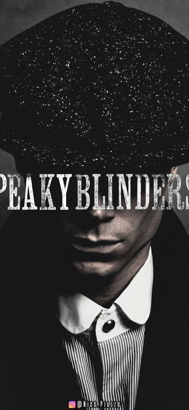 Peaky Blinders, Thomas Shelby, Schiebermütze, Schriftzug, Dunkel, Hintergrundbild fürs Handy