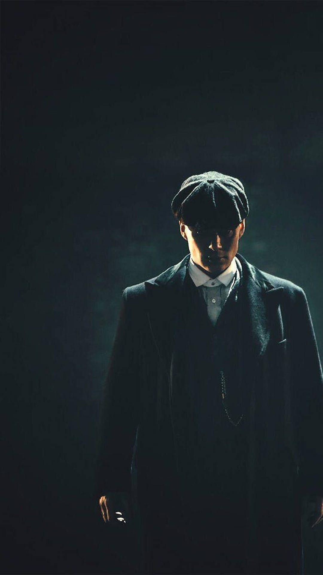 Thomas Shelby, Peaky Blinders, Dunkel, Mantel, Grünstich, Android-Hintergrundbild