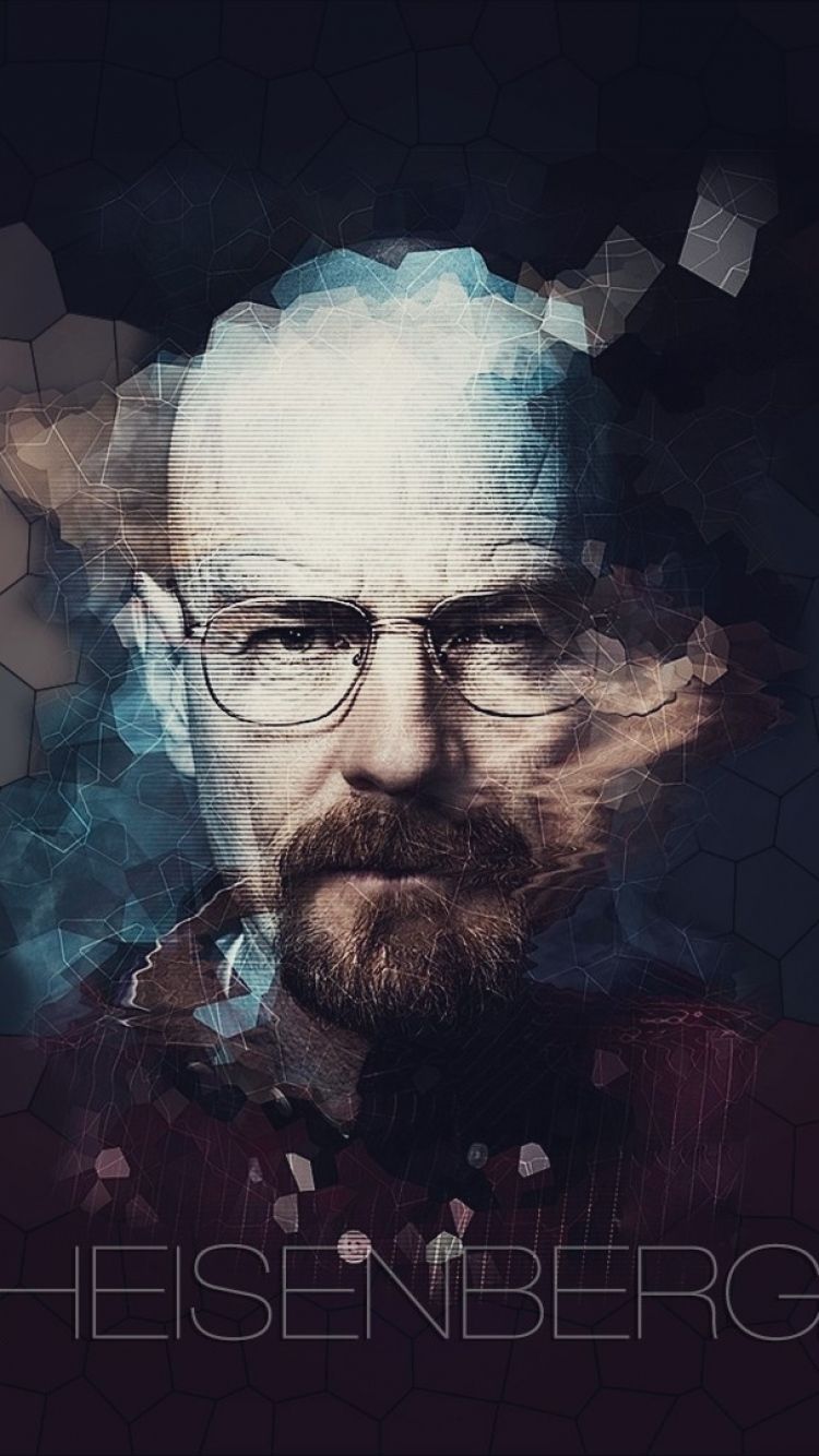 Heisenberg, Walter White, Breaking Bad, Low Poly, Dunkel, HD, Handy-Hintergrund