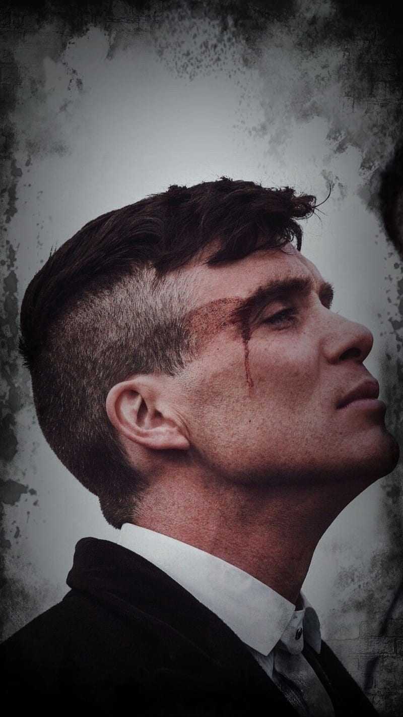 Thomas Shelby, Cillian Murphy, Peaky Blinders, Profil, Vintage, Android-Hintergrundbild