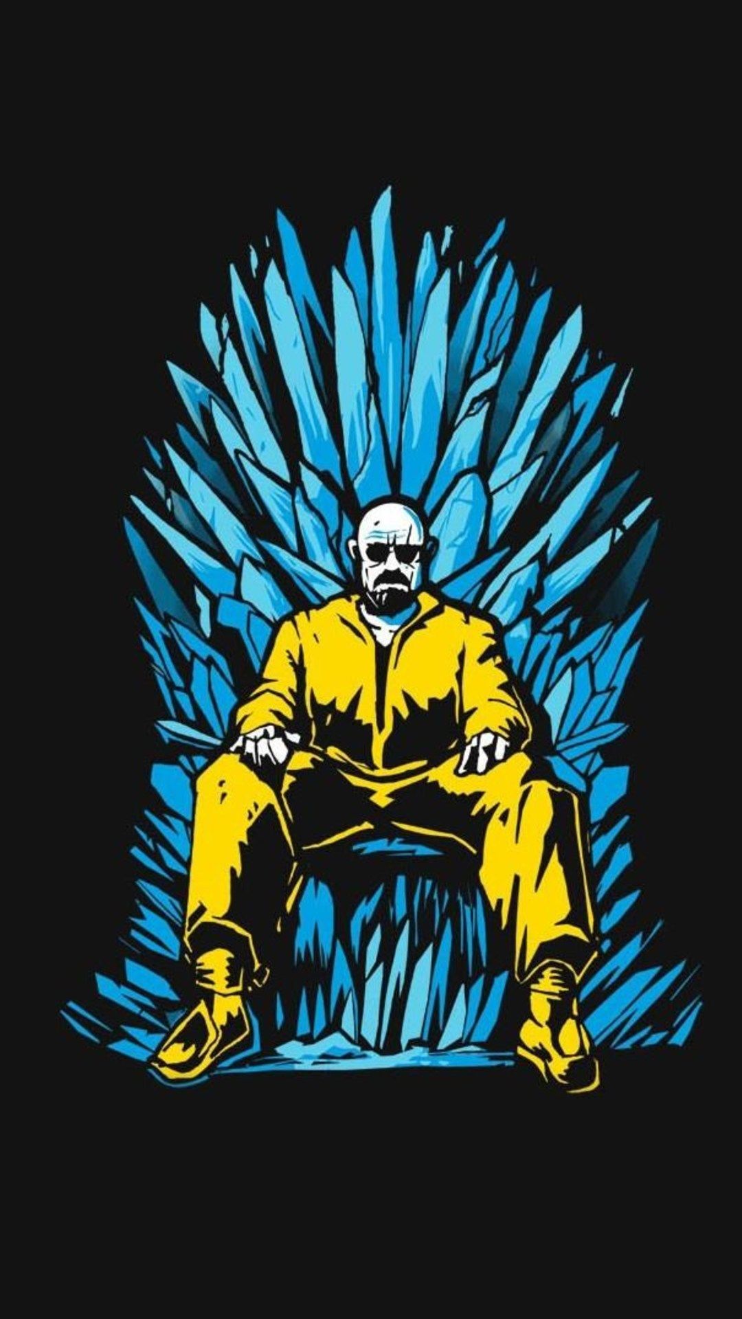 Walter White, Eiserner Thron, Game of Thrones, Breaking Bad, Mashup, Full HD, Handy-Hintergrund