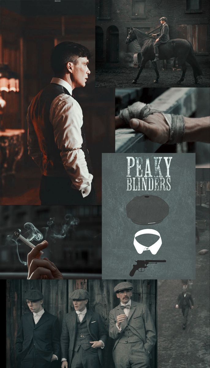 Peaky Blinders, Thomas Shelby, Collage, Ästhetik, Dunkel, Hintergrundbild fürs Handy