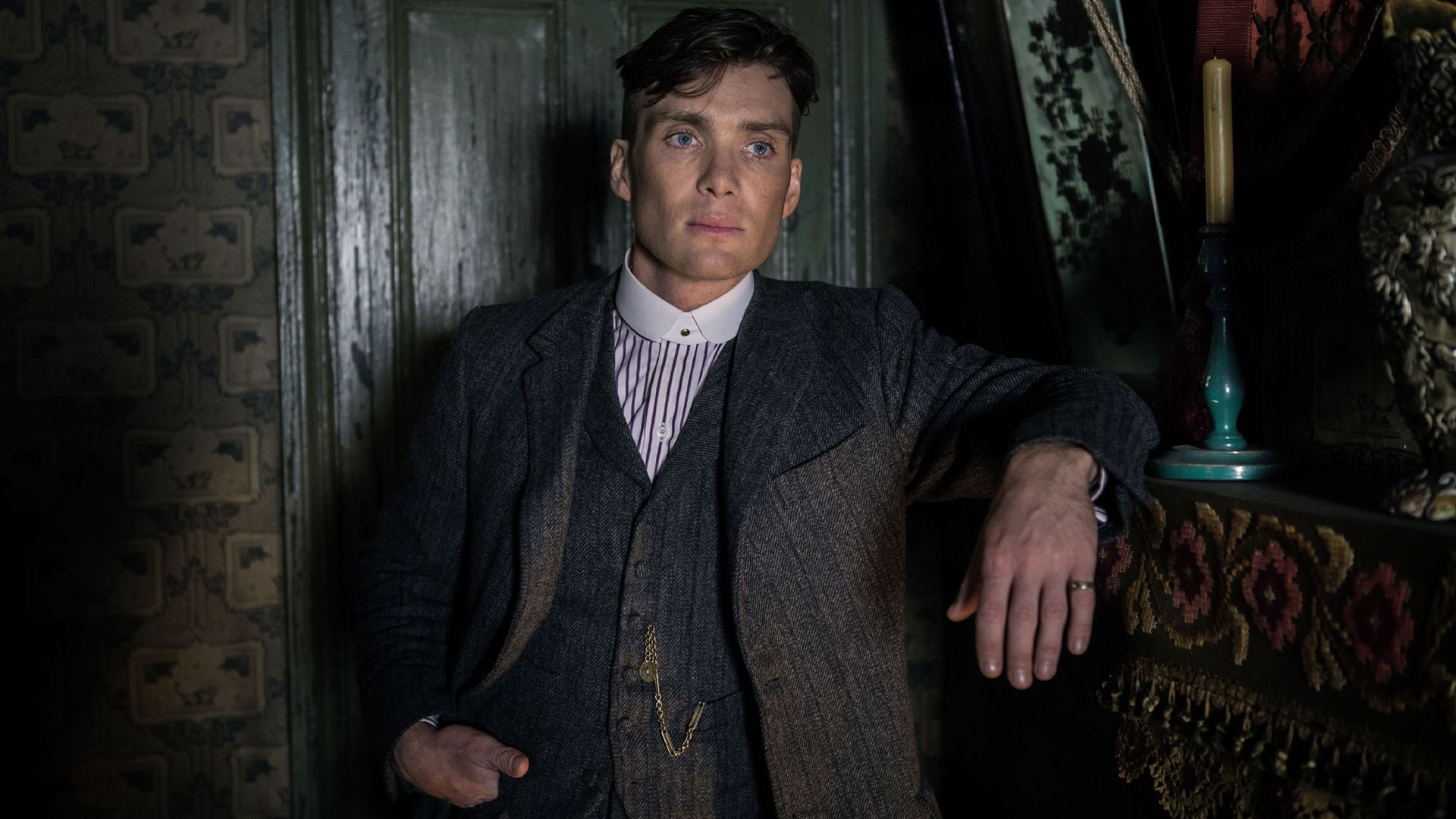 Thomas Shelby, Cillian Murphy, Peaky Blinders, Anzug, Tweed, Full HD, PC-Hintergrundbild