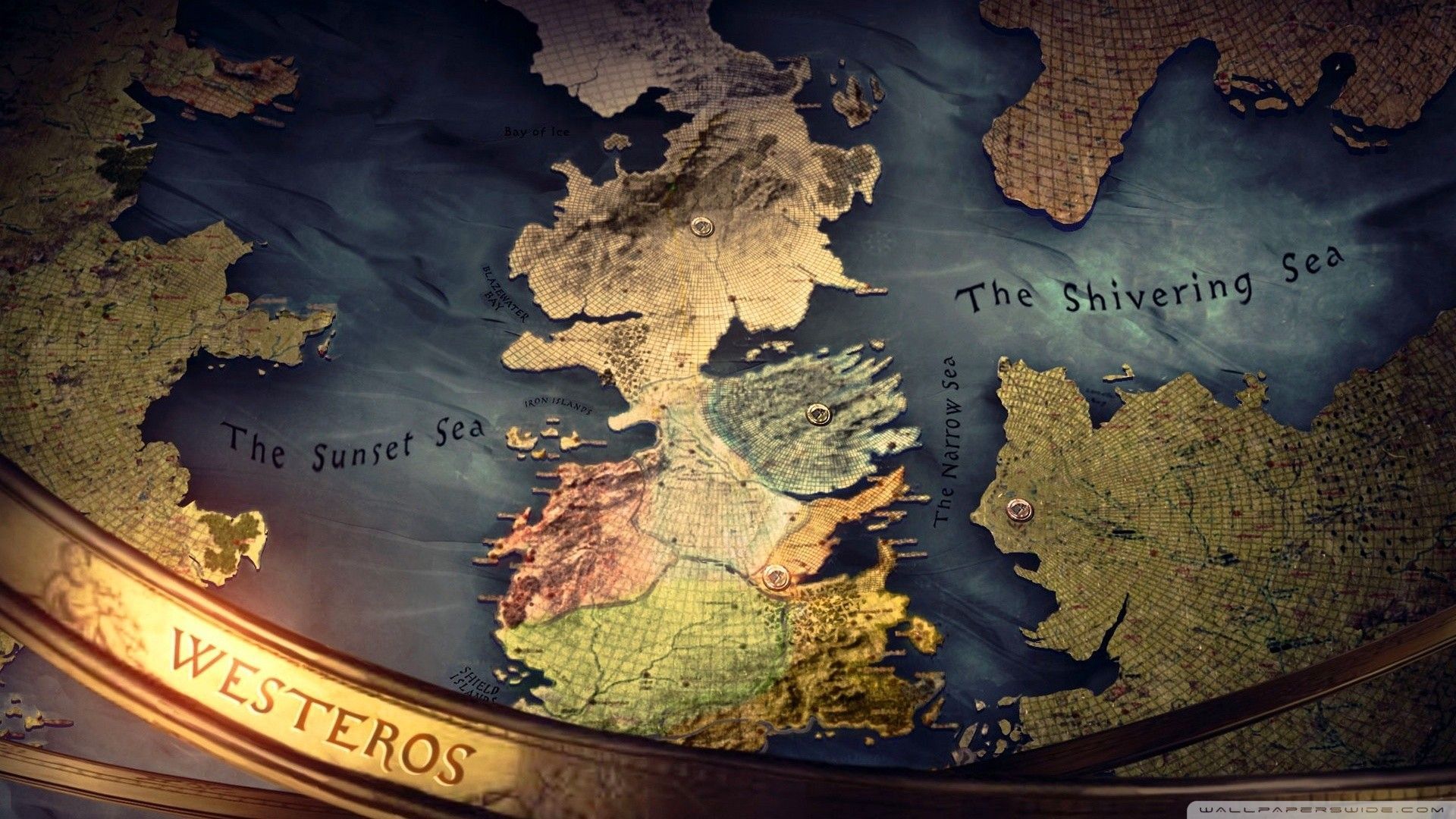 Westeros, Landkarte, Game of Thrones, Globus, Fantasy-Karte, Full HD, Laptop-Hintergrundbild