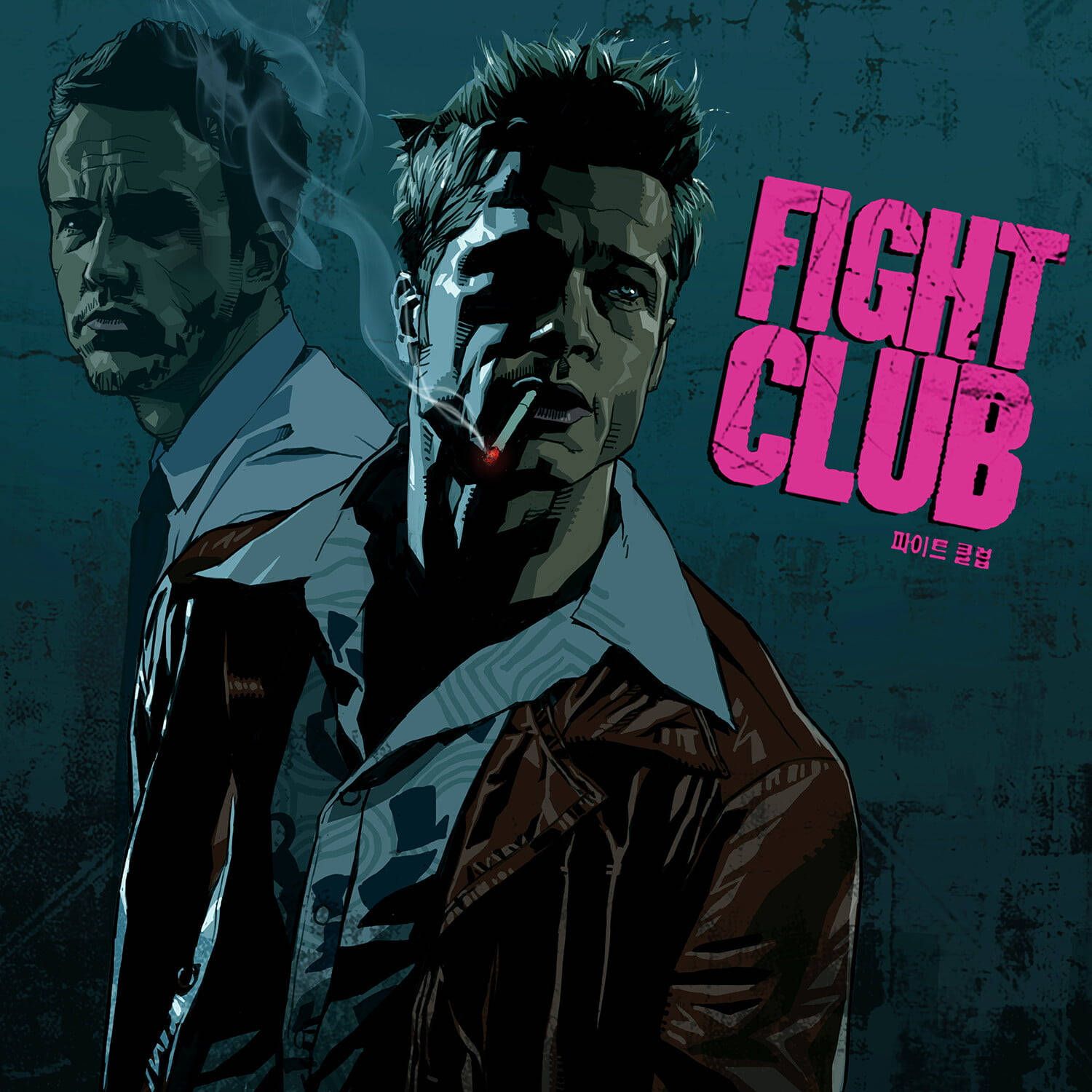 Fight Club, Tyler Durden, Brad Pitt, Edward Norton, Filmplakat, Illustration, Tablet-Hintergrund