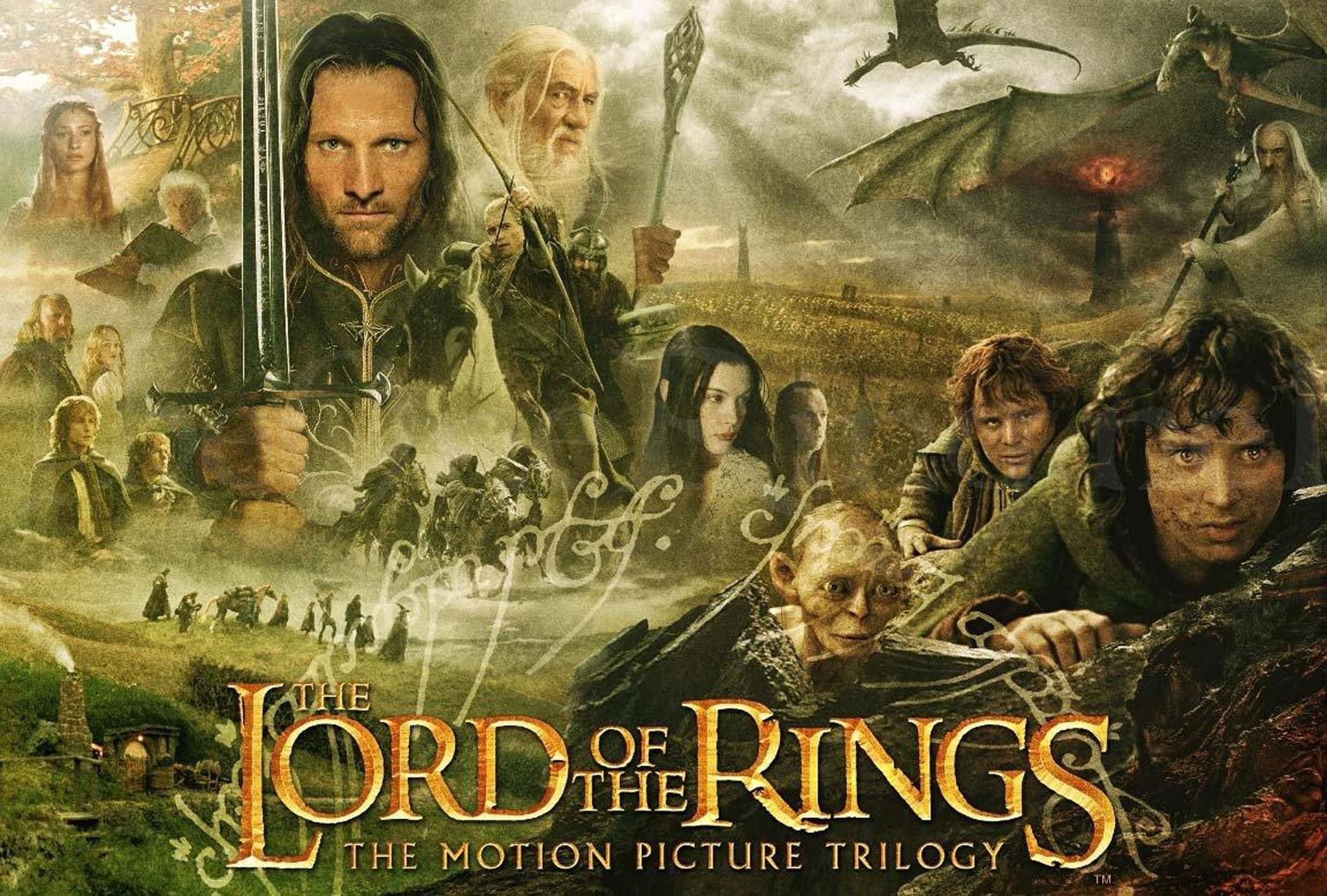 Der Herr der Ringe, Filmtrilogie, Aragorn, Gandalf, Frodo, Gollum, Full HD, Desktop-Hintergrund