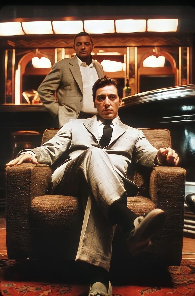 Michael Corleone, Al Pacino, Der Pate, Sessel, Büro, HD, Hintergrundbild fürs Handy