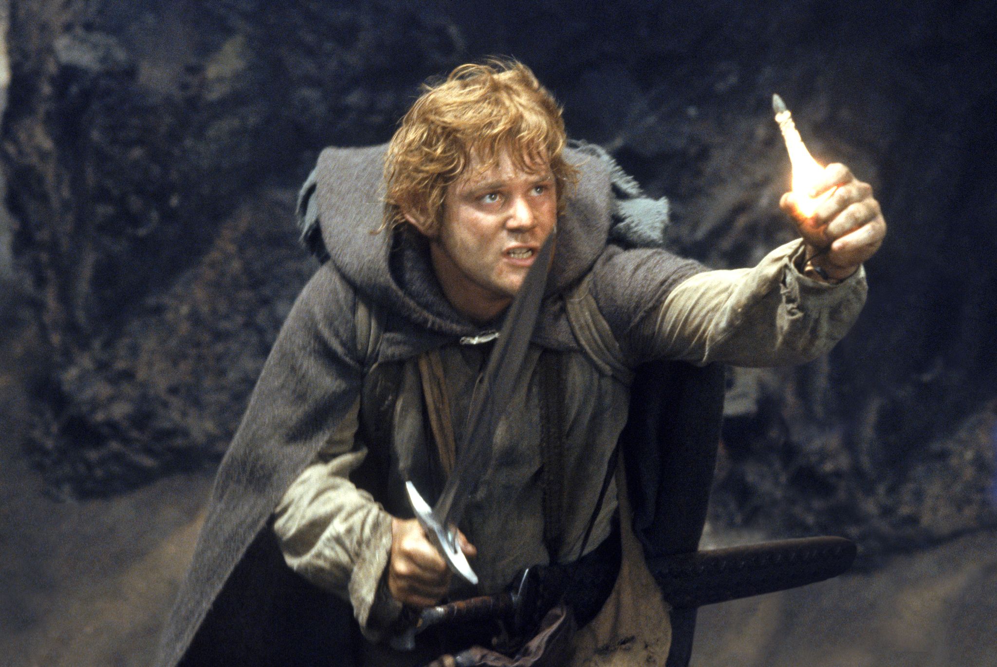 Samweis Gamdschie, Sean Astin, Der Herr der Ringe: Die Rückkehr des Königs, Phiole, Licht, Full-HD-Hintergrund
