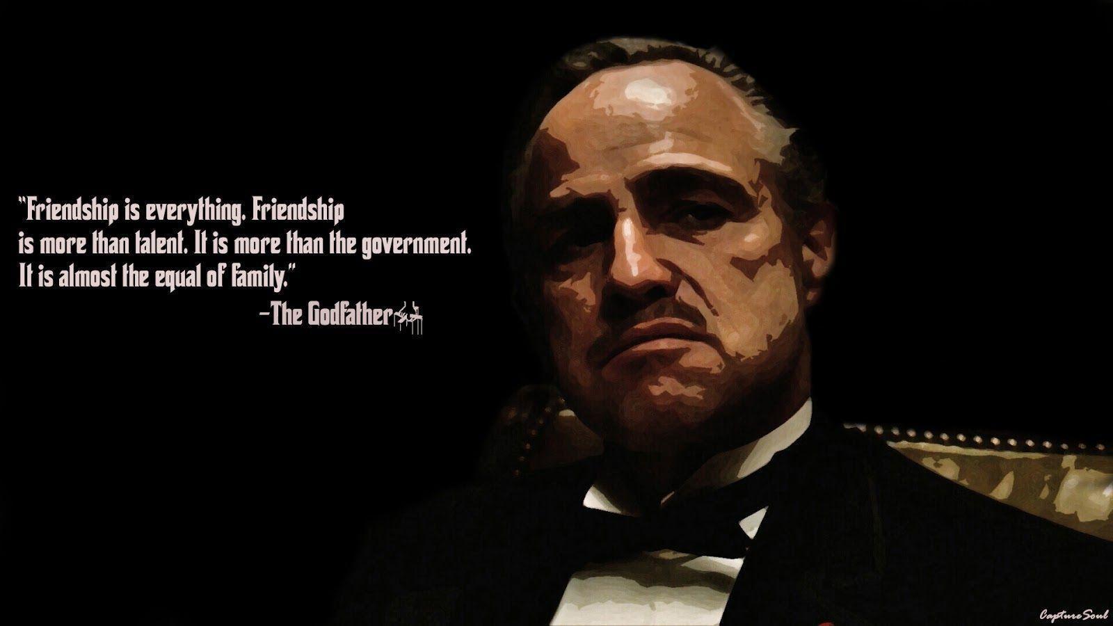 Vito Corleone, Marlon Brando, Der Pate, Filmzitat, Freundschaft, Gemälde-Stil, HD-Hintergrund