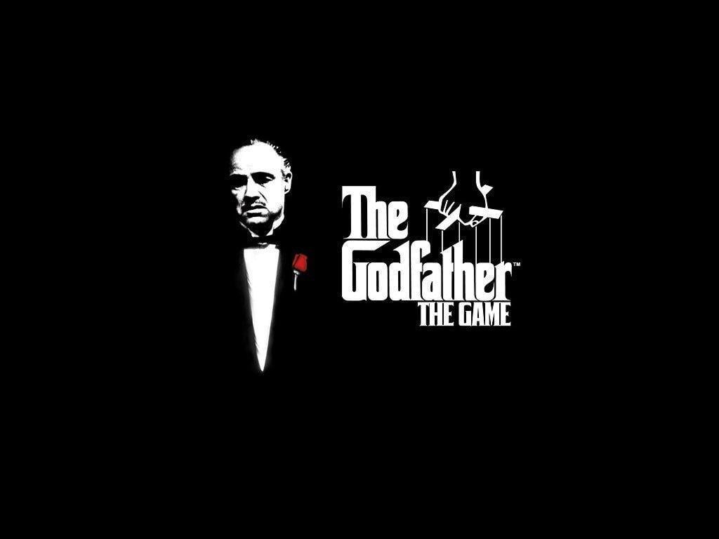 Der Pate, Vito Corleone, Logo, Schwarzer Hintergrund, Wallpaper