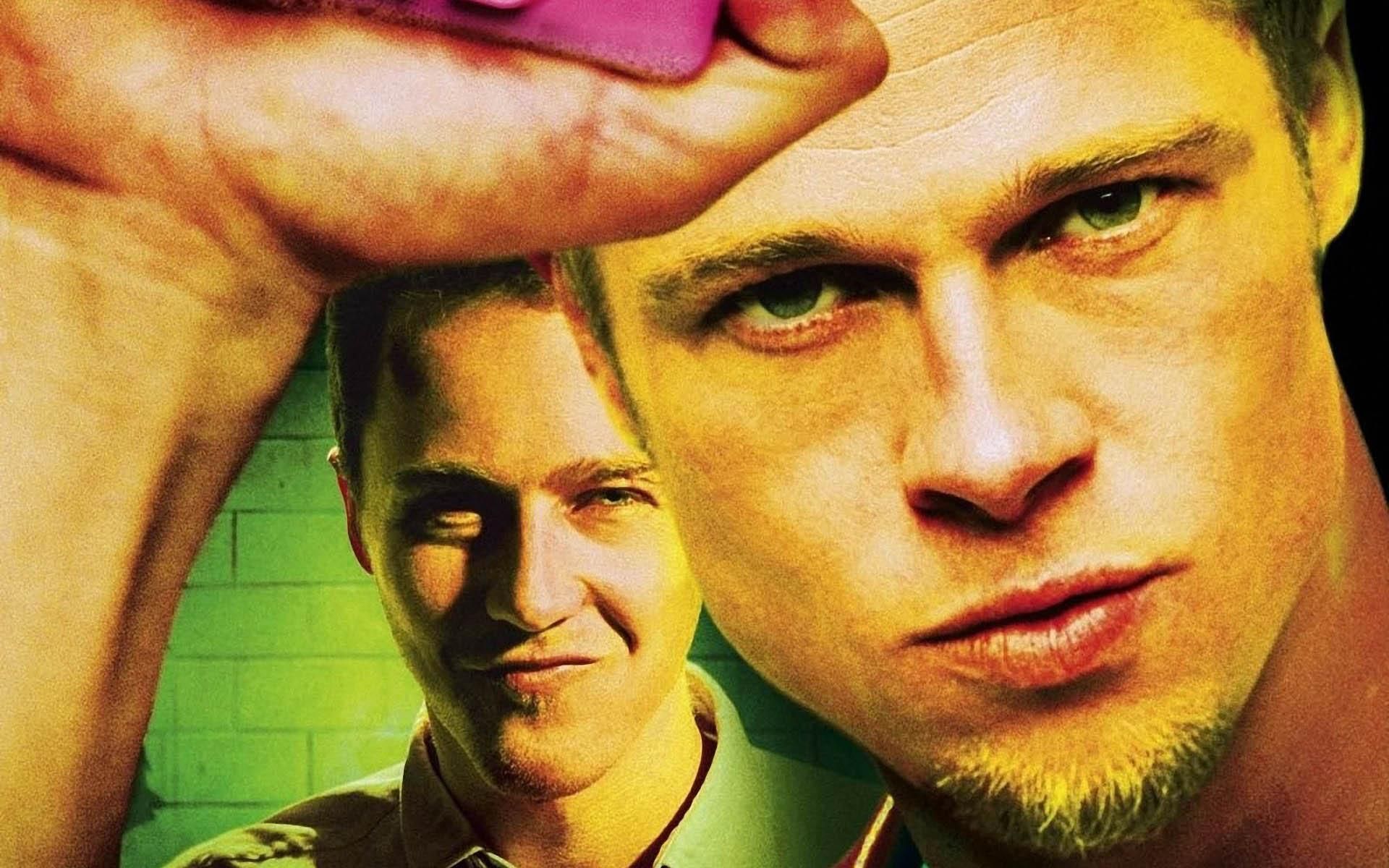 Fight Club, Brad Pitt, Edward Norton, Filmplakat, Grün, 16:10, Full-HD-Hintergrundbild für den Desktop
