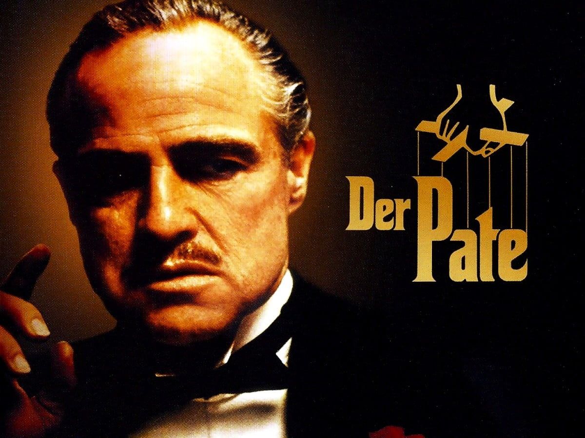 Der Pate, Vito Corleone, Marlon Brando, Logo, Porträt, Hintergrundbild für iPad und Tablet