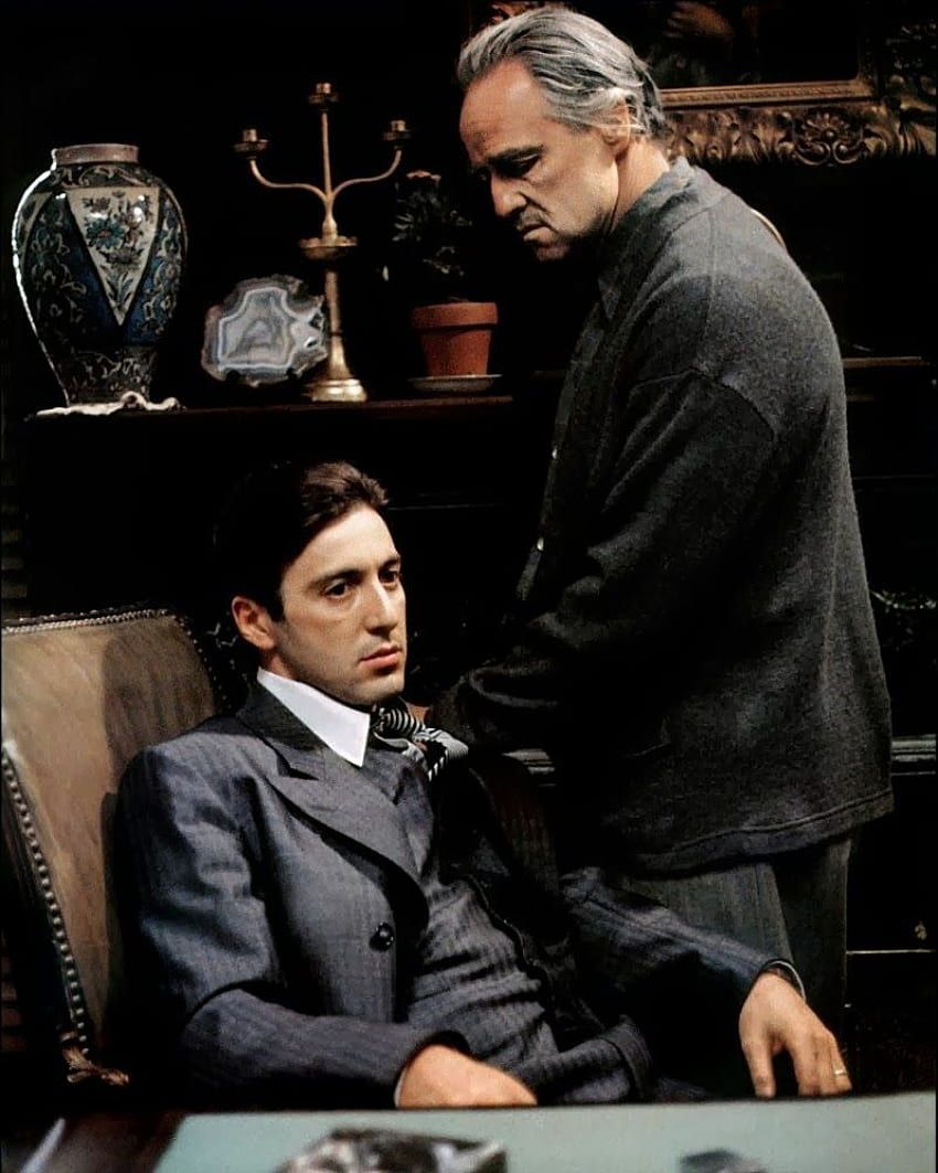Vito Corleone, Michael Corleone, Der Pate, Arbeitszimmer, Filmszene, HD, Tablet-Hintergrund