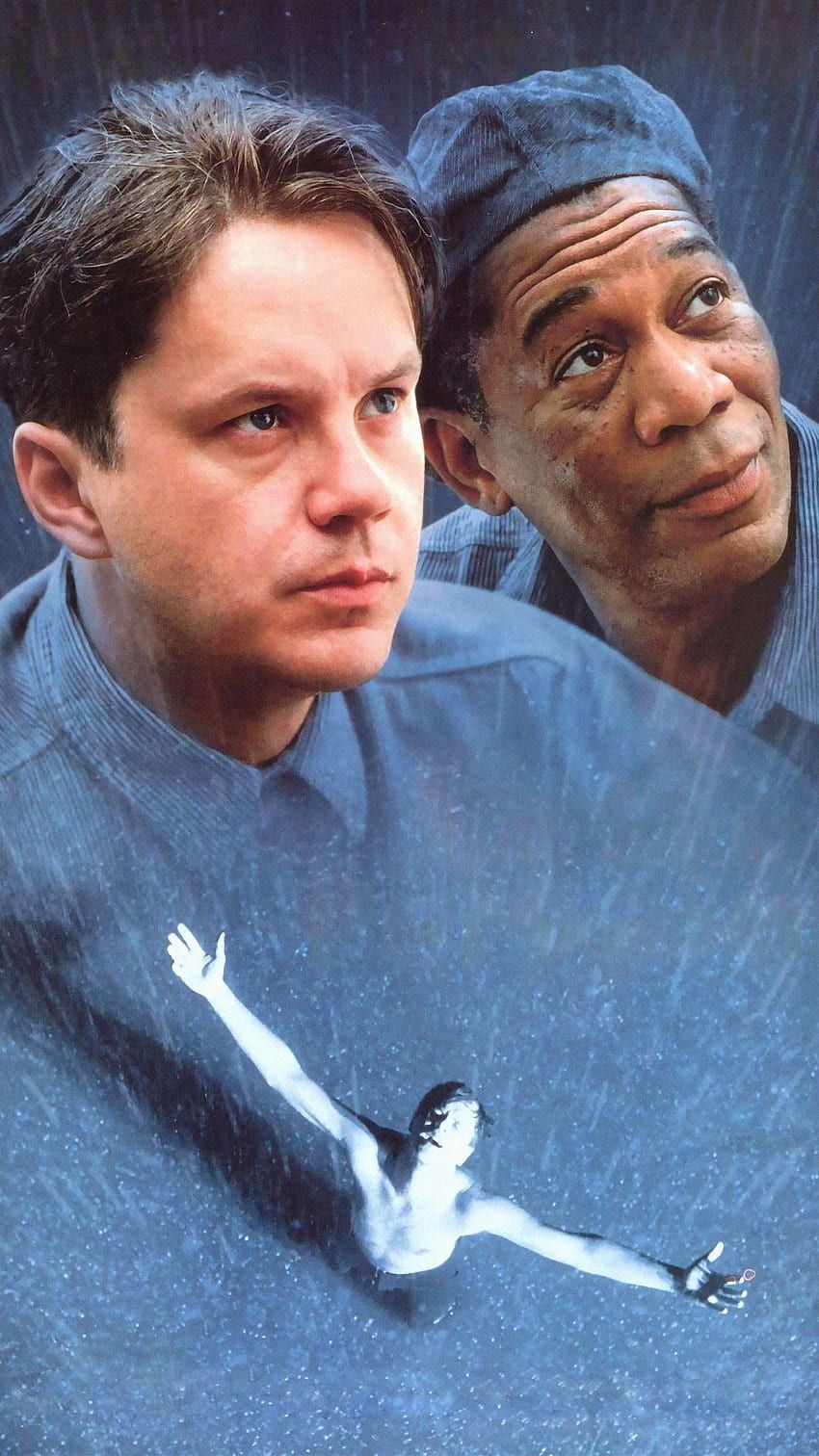 Andy Dufresne, Red, Tim Robbins, Morgan Freeman, Filmplakat, Sperrbildschirm fürs iPhone