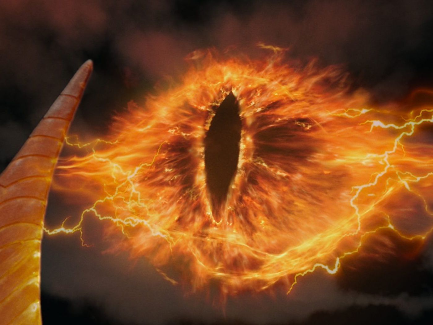Auge Saurons, Sauron, Der Herr der Ringe, Flammen, Orange, HD, iPad-Hintergrundbild