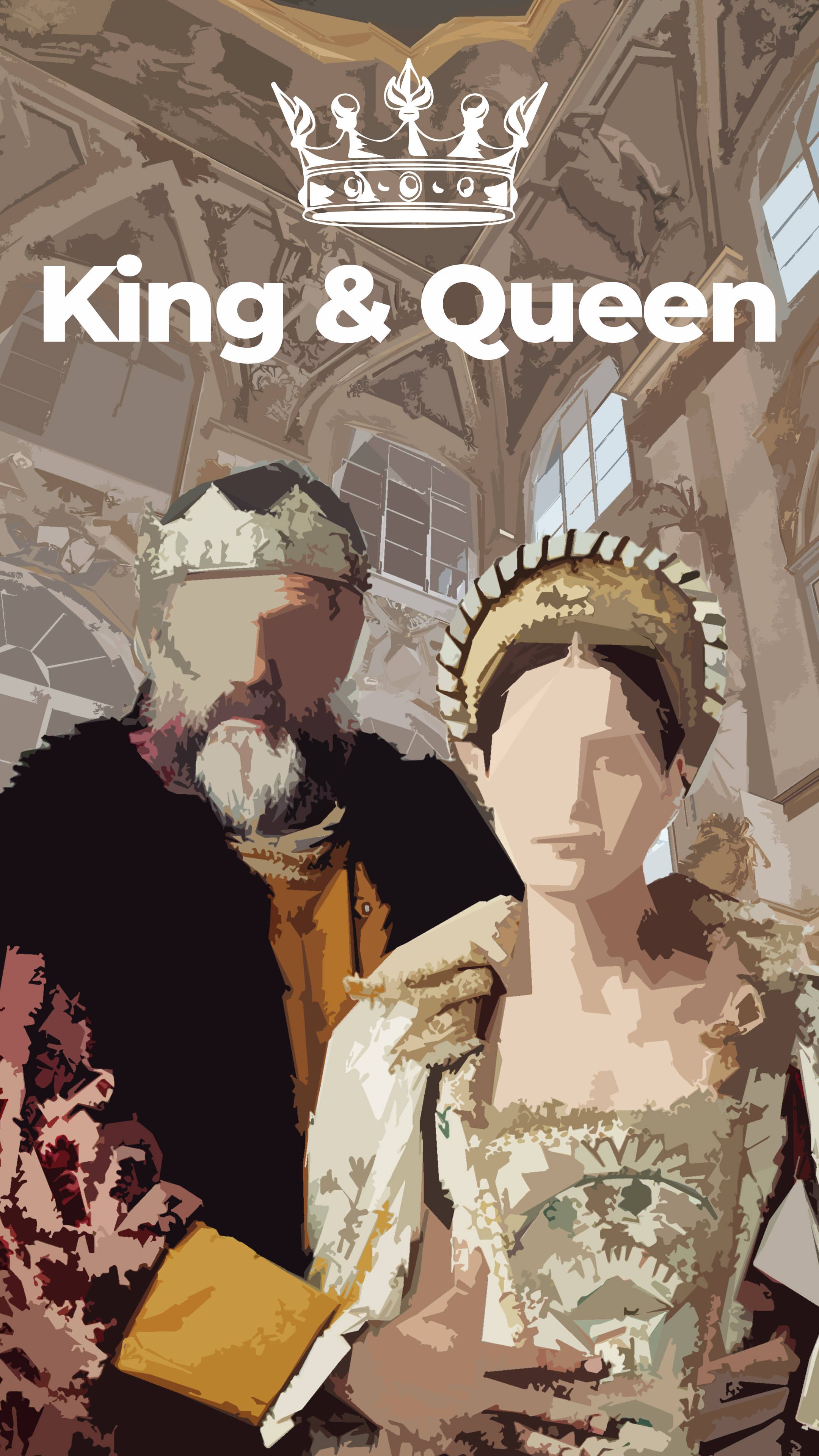 King & Queen, Aragorn, Arwen, Krone, Kostüme, QHD+, Hintergrundbild fürs Handy