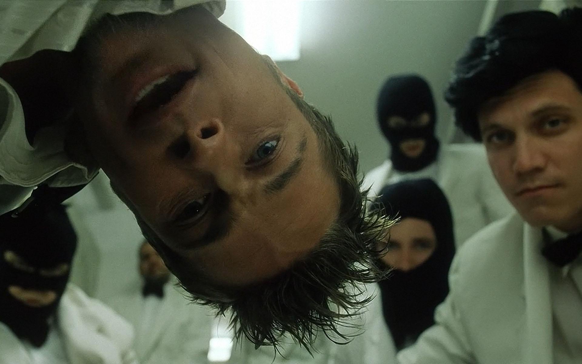 Fight Club, Tyler Durden, Brad Pitt, Projekt Chaos, Sturmhauben, Filmszene, Full HD, Desktop-Hintergrund