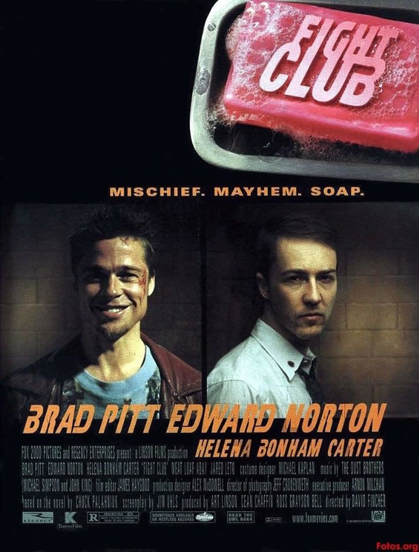Fight Club, Brad Pitt, Edward Norton, Helena Bonham Carter, Filmplakat, Seife, HD-Tablet-Hintergrundbild