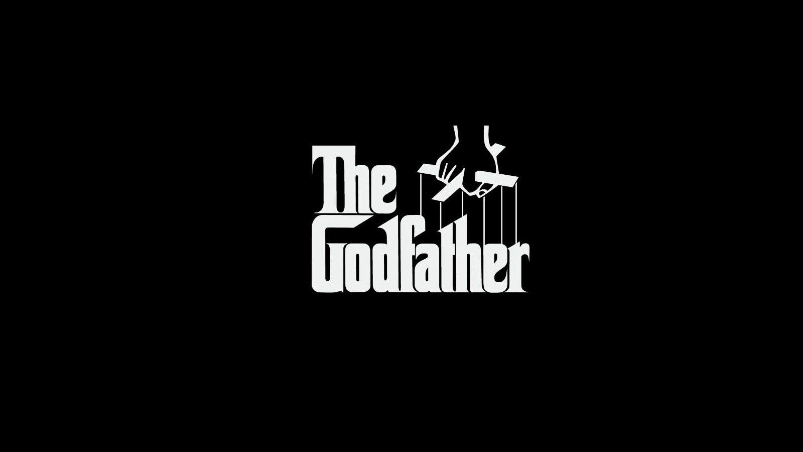 Der Pate, The Godfather, Logo, Marionettenkreuz, Schwarzer Hintergrund, HD Wallpaper
